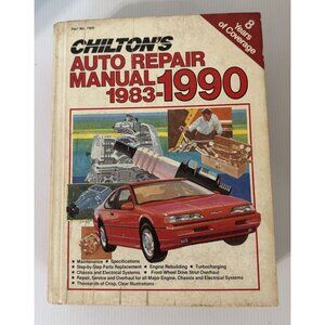 Chilton's Auto Repair Manual 1983-1990 Hardcover 8-Year Coverage US & Canadian